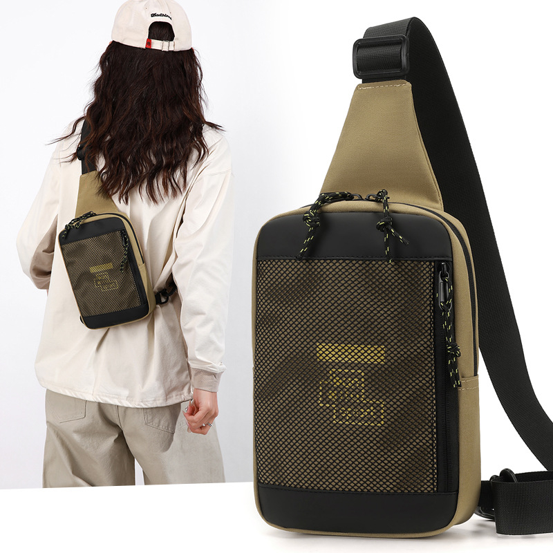 Geantă bărbați crossbody multifuncțională pentru telefon, casual, ușoară, mare capacitate, rezistentă la apă