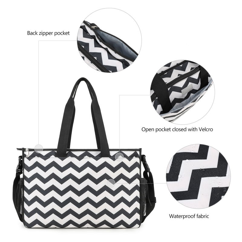 Geantă pentru mamă cu capacitate mare, izolație pentru sticle, curea de umăr crossbody, spațiu de depozitare multifuncțional