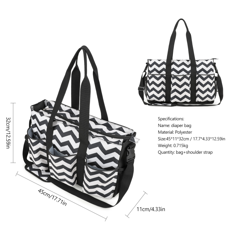 Geantă pentru mamă cu capacitate mare, izolație pentru sticle, curea de umăr crossbody, spațiu de depozitare multifuncțional