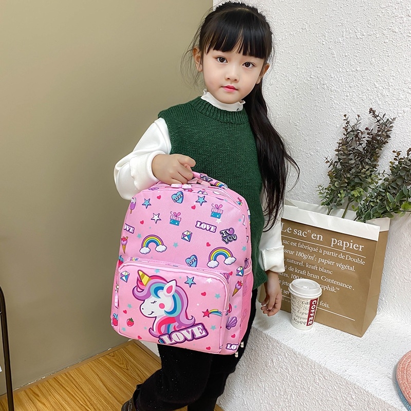 Rucsac pentru preșcolari cu unicorn, pentru copii 3–5 ani, design desen animat, reducerea încărcăturii