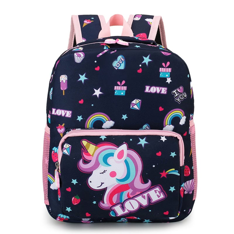 Rucsac pentru preșcolari cu unicorn, pentru copii 3–5 ani, design desen animat, reducerea încărcăturii