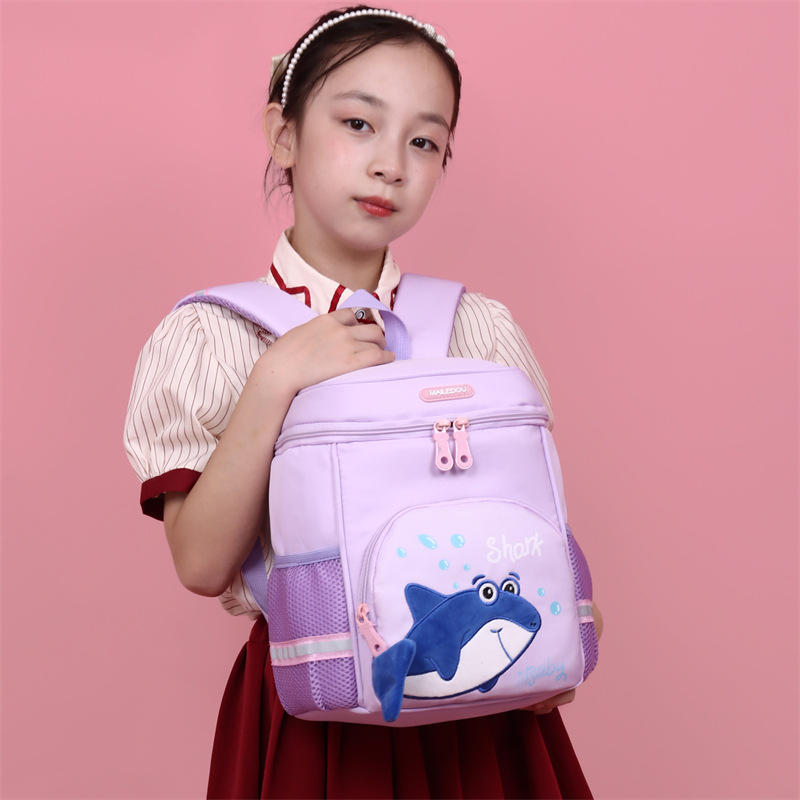 Noul rucsac pentru copii cu design de rechin — rucsac ușor, tip găleată, pentru fete și băieți