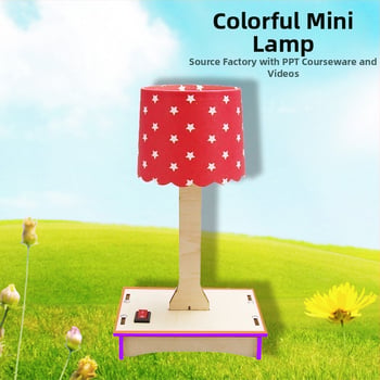 DIY Színes Mini Asztali Lámpa Készlet Technikai Projektekhez és Általános Iskolai Tudományos Kísérletekhez
