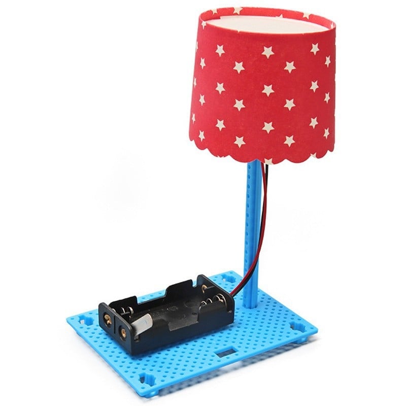 DIY Színes Mini Asztali Lámpa Készlet Technikai Projektekhez és Általános Iskolai Tudományos Kísérletekhez