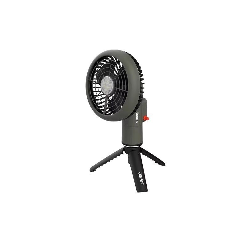 Shanlishi gimbalos fejű ventilátor, csendes, hosszú üzemidő, újratölthető, forgó fej, állítható fordulatszám-szintek, kempingezéshez, mini ventilátor lámpával