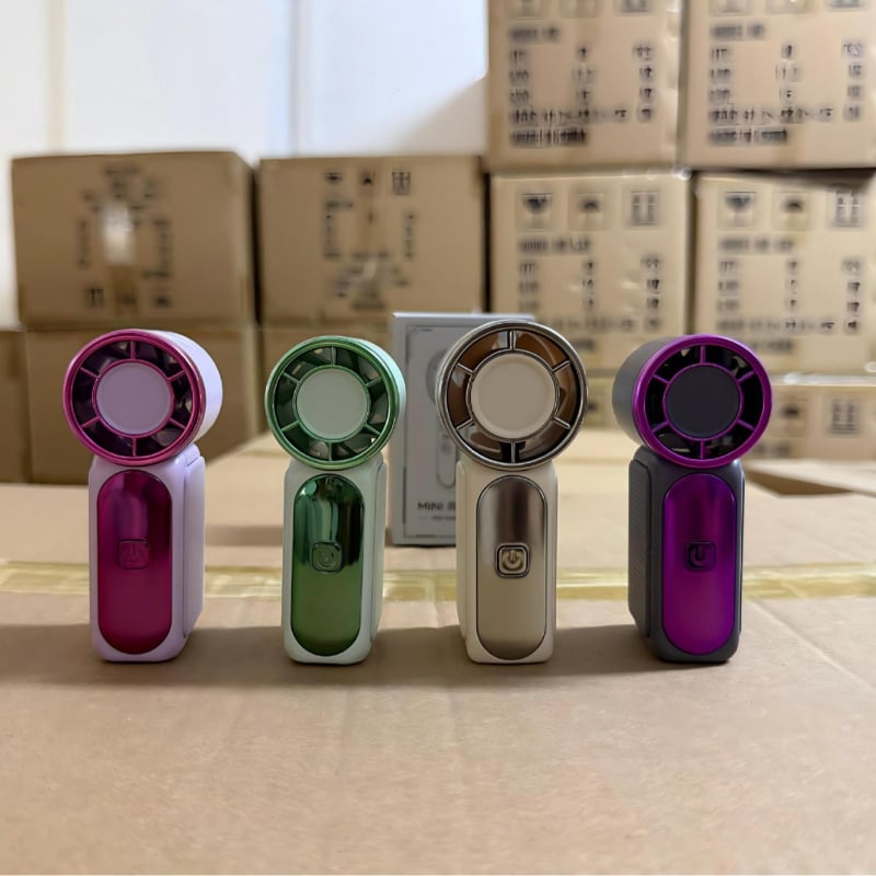 X688 hordozható kézi mini ventilátor USB töltéssel, magas fordulatszám, 100 sebességfokozat, kültéri használatra