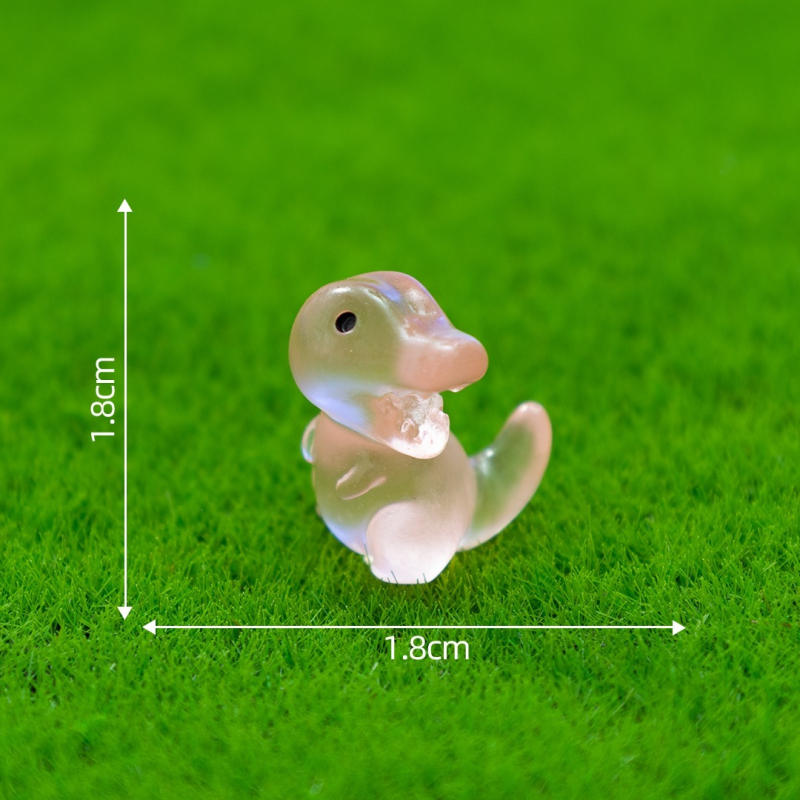 Sötétben világító dinoszaurusz figurák DIY miniatúrákhoz – T-Rex és Stegosaurus, gyanta figurák