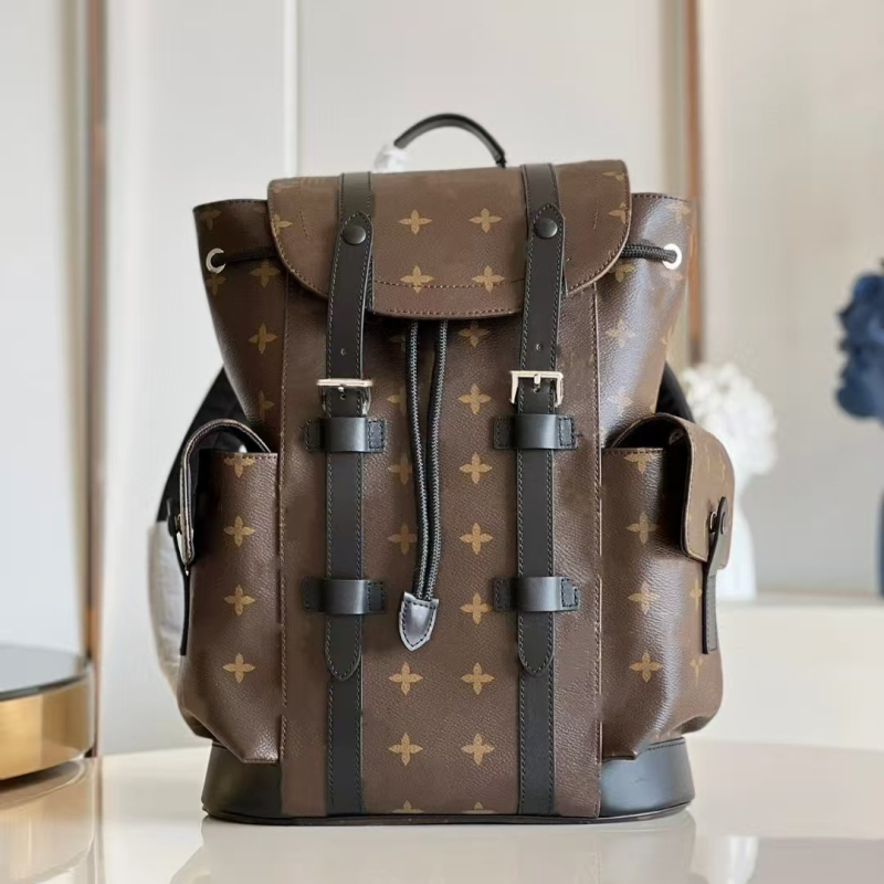Uniszex bőr hátizsák, valódi bőr, 20–35 L, utazáshoz, kompatibil 14 hüvelykes laptophoz