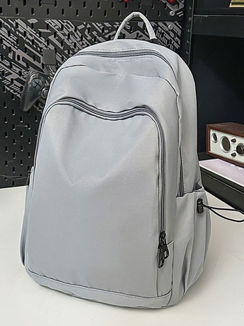 Unisex Oxford hátizsák, nagy kapacitású utazáshoz és iskolába, 20–35L, 15 hüvelykes laptophoz, egyszínű