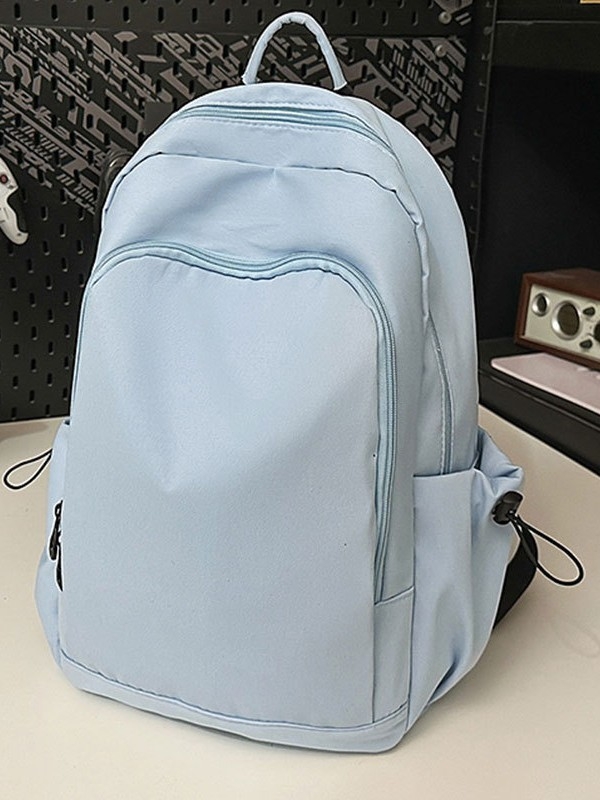Unisex Oxford hátizsák, nagy kapacitású utazáshoz és iskolába, 20–35L, 15 hüvelykes laptophoz, egyszínű