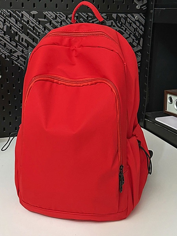 Unisex Oxford hátizsák, nagy kapacitású utazáshoz és iskolába, 20–35L, 15 hüvelykes laptophoz, egyszínű