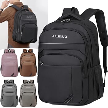 Rucsac de afaceri unisex pentru laptop, țesătură Oxford durabilă, model geometric, 36–55 L, potrivit pentru călătorii, naveta zilnică