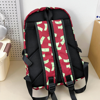 Uniszex hátizsák graffiti cápa motívummal, vízálló, mindennapi használatra, kapacitás kevesebb mint 20 L, 15 colos laptophoz