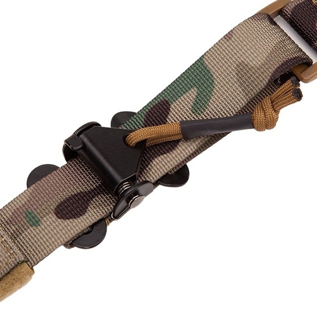 Bretea de umăr tactic militar cu reglaj rapid pentru șnurul armei — curea de nylon rezistentă cu cârlig