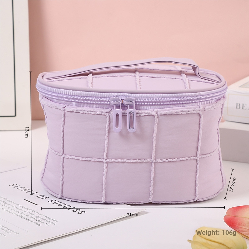 Smink- és toalettizsák, tavasz-nyár és ősz-tél modell, minimalist textúra, női koreai stílusú casual dizájn