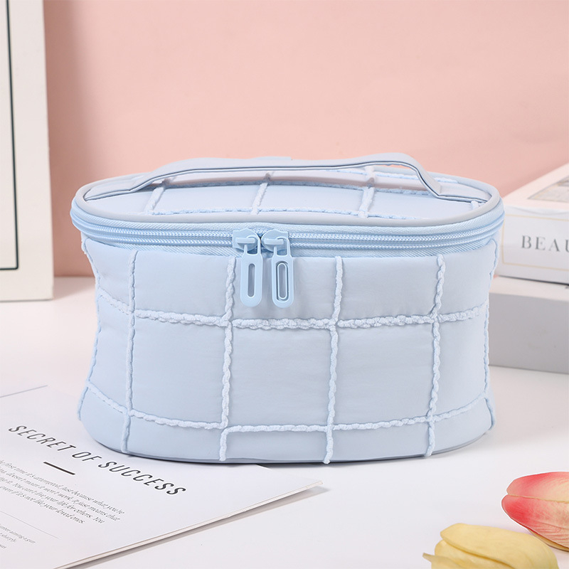 Smink- és toalettizsák, tavasz-nyár és ősz-tél modell, minimalist textúra, női koreai stílusú casual dizájn