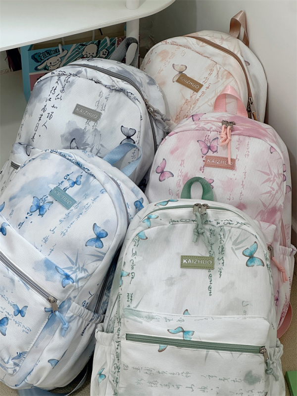 Nylon laptop hátizsák, uniszex, nagy kapacitású, könnyű és tartós iskolai és utazási használatra