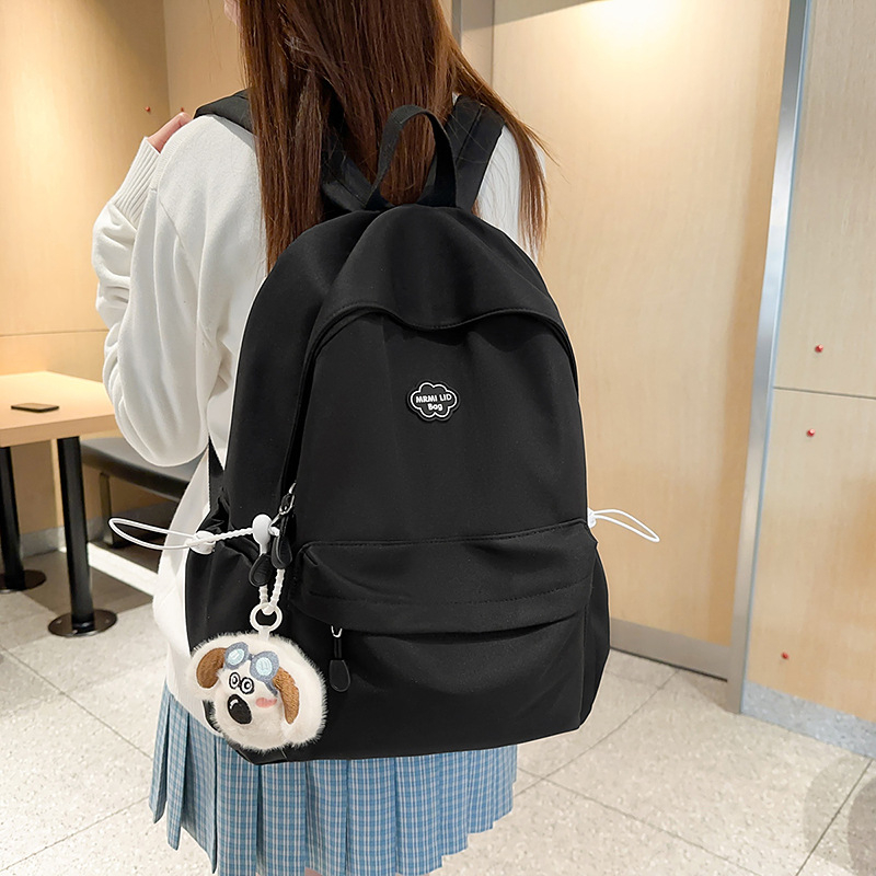 Uniszex nylon hátizsák iskola számára, 20–35 liter, 14 colos laptoprekesz, könnyű, egyszerű, campus-stílus