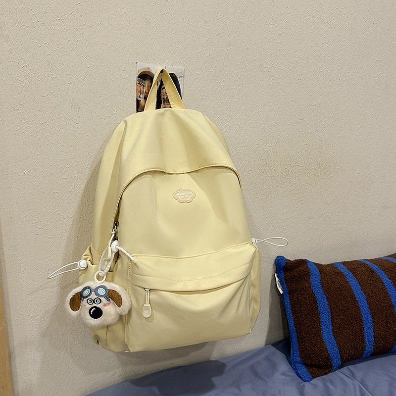 Uniszex nylon hátizsák iskola számára, 20–35 liter, 14 colos laptoprekesz, könnyű, egyszerű, campus-stílus
