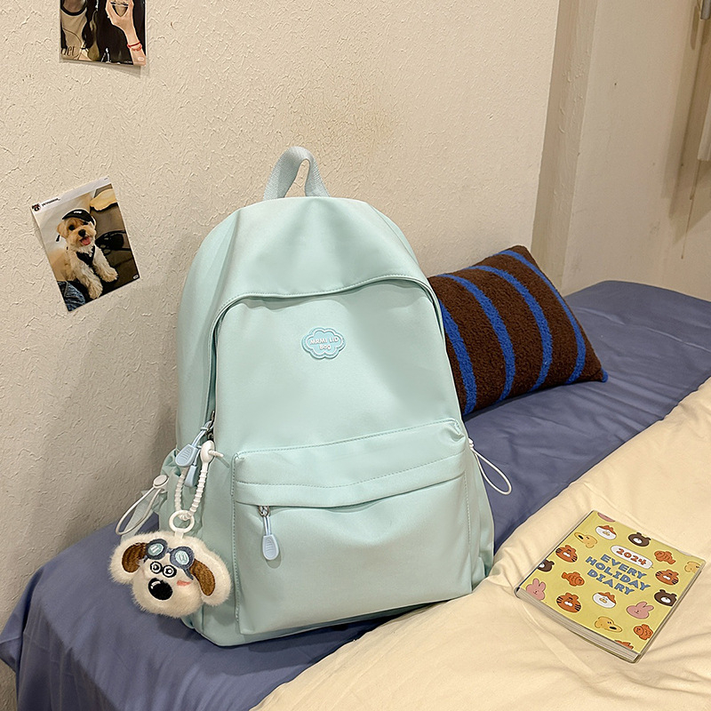 Uniszex nylon hátizsák iskola számára, 20–35 liter, 14 colos laptoprekesz, könnyű, egyszerű, campus-stílus