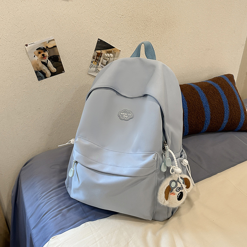 Uniszex nylon hátizsák iskola számára, 20–35 liter, 14 colos laptoprekesz, könnyű, egyszerű, campus-stílus