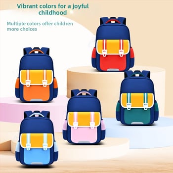 Rucsac pentru copii cu imprimeu pentru educație timpurie, unisex, material Oxford, impermeabil și rezistent, elemente reflectorizante, design cu contrast