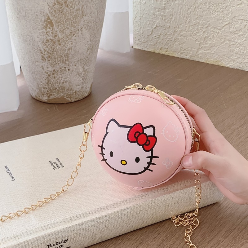 Új koreai stílusú kosárlabda témájú gyerek láncos táska, mini kerek crossbody pénztárca fiúknak és lányoknak