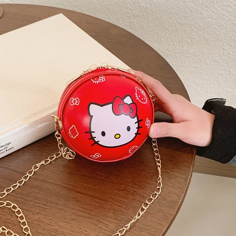 Új koreai stílusú kosárlabda témájú gyerek láncos táska, mini kerek crossbody pénztárca fiúknak és lányoknak
