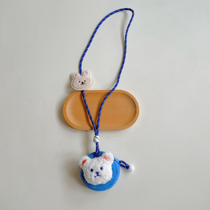 Gyerekeknek szóló plüss nyakpénztárca aranyos állatmotívummal – mini crossbody táska