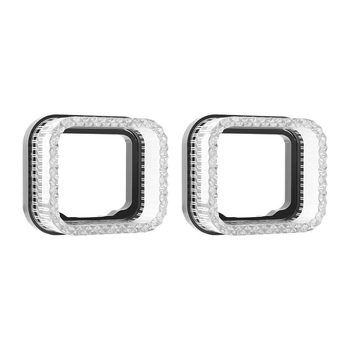 5D Angel Eye négyszögletes integrált fedél Bluetooth-alkalmazásvezérléssel, lencse-lámpa és dekoratív téglalap alakú fényszóró