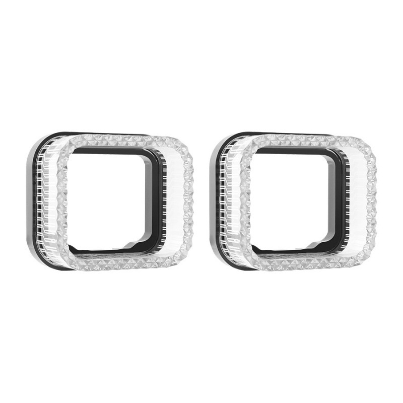 5D Angel Eye négyszögletes integrált fedél Bluetooth-alkalmazásvezérléssel, lencse-lámpa és dekoratív téglalap alakú fényszóró
