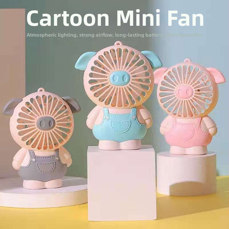 Ručný mini ventilátor s výkonným prúdením vzduchu, tichý, prenosný stolový ventilátor s nabíjaním cez USB pre študentov, triedy, kancelárie a internáty.