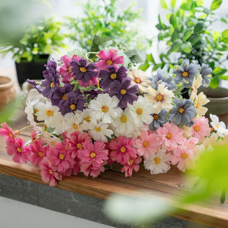 CallaFloral Mesterséges virágok — rózsacsokor otthoni díszítéshez és esküvői dekorációhoz