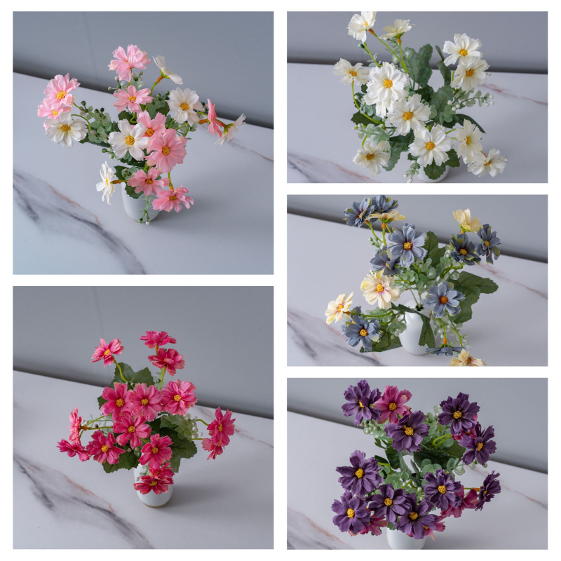 CallaFloral Mesterséges virágok — rózsacsokor otthoni díszítéshez és esküvői dekorációhoz