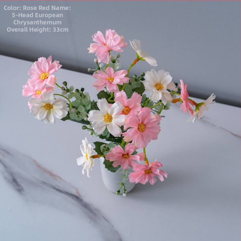 CallaFloral Mesterséges virágok — rózsacsokor otthoni díszítéshez és esküvői dekorációhoz