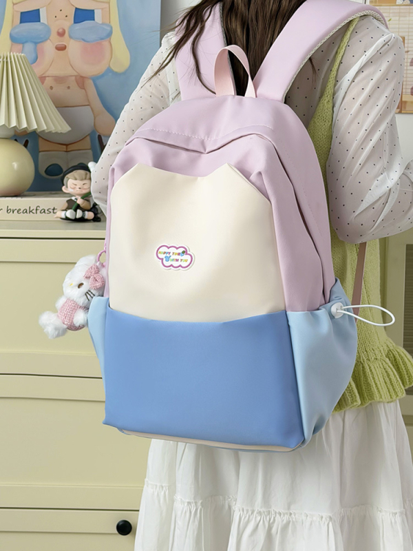 Új iskolai hátizsák nagy kapacitással, trendi és egyedi dizájnnal, hétköznapi városi stílus