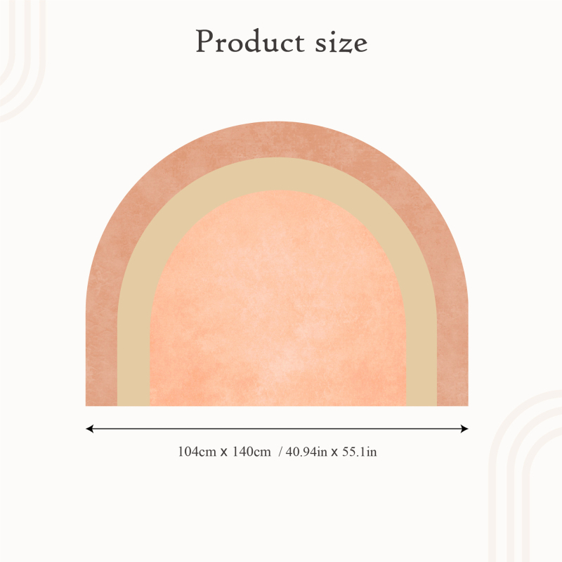 Šarena geometrijska luka Boho naljepnica za zid JGE001-008