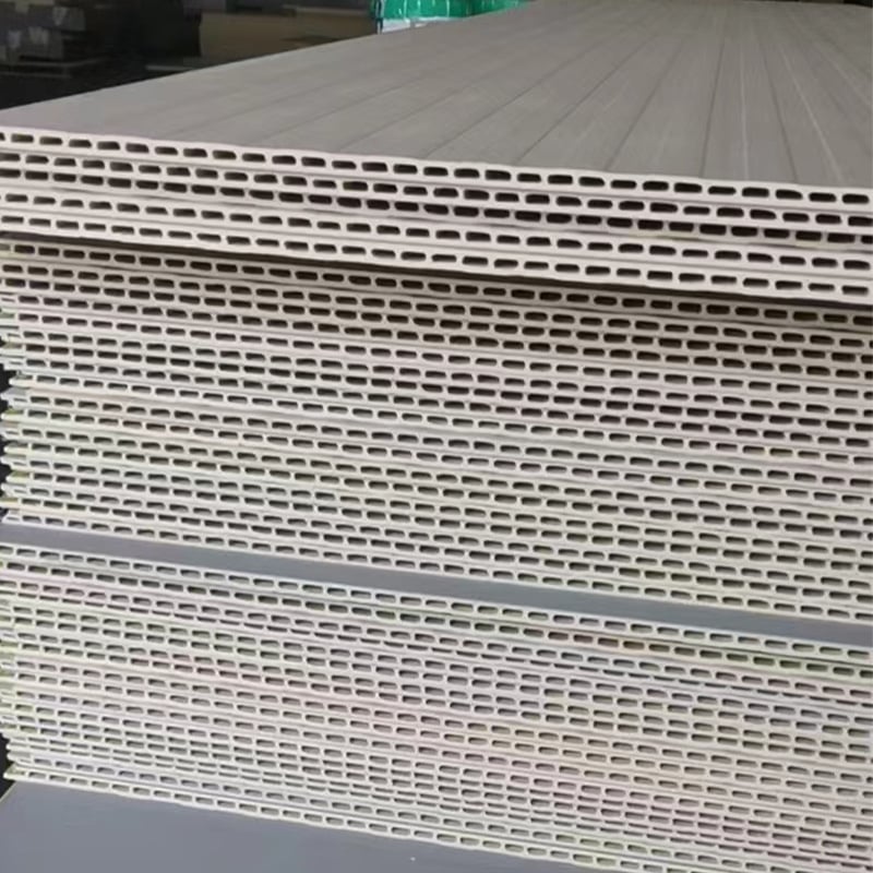 PVC πάνελ τοίχου από ίνες μπαμπού-ξύλου, ολοκληρωμένο, με φινίρισμα καπλαμά ξύλου, για φόντο τηλεόρασης