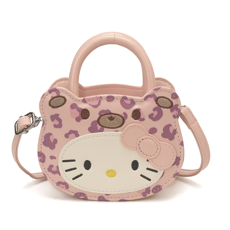 Koreai stílusú gyerek táska édes rajzfilm mintával, váll- és crossbody pánttal lányoknak