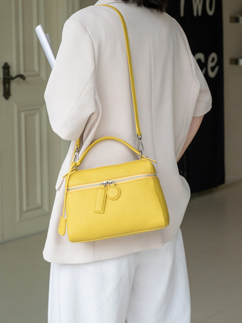 2026-os új texturált valódi bőrből készült crossbody táska nőknek, mindennapi elegancia, nyár 2026
