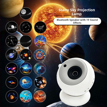 Fánk alakú projektorlámpa, galaxis és csillagos ég vetítésével, dinamikus meteorok, hálószoba hangulatos éjszakai fény
