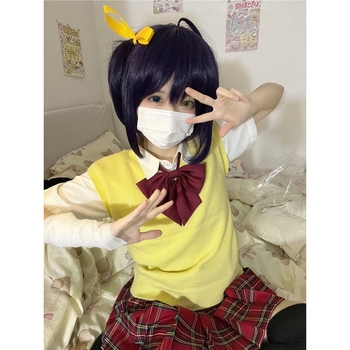 Love, Chunibyo & Other Delusions: Rikka Tōka cosplay – iskolai egyenruha készlet szoknyával