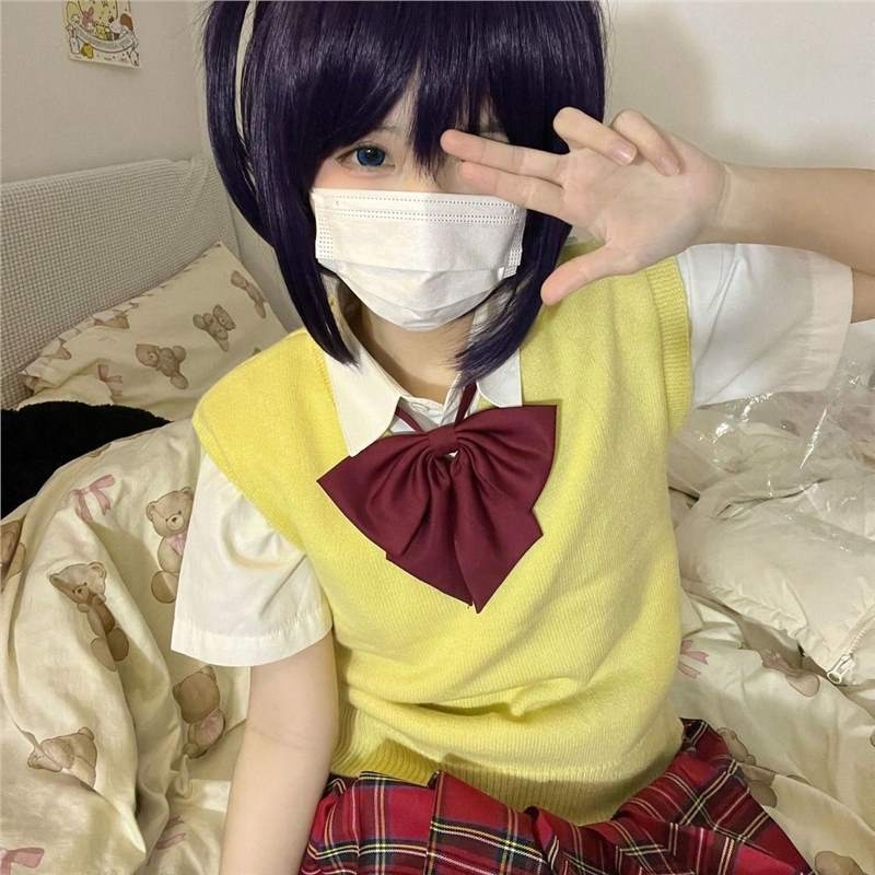 Love, Chunibyo & Other Delusions: Rikka Tōka cosplay – iskolai egyenruha készlet szoknyával