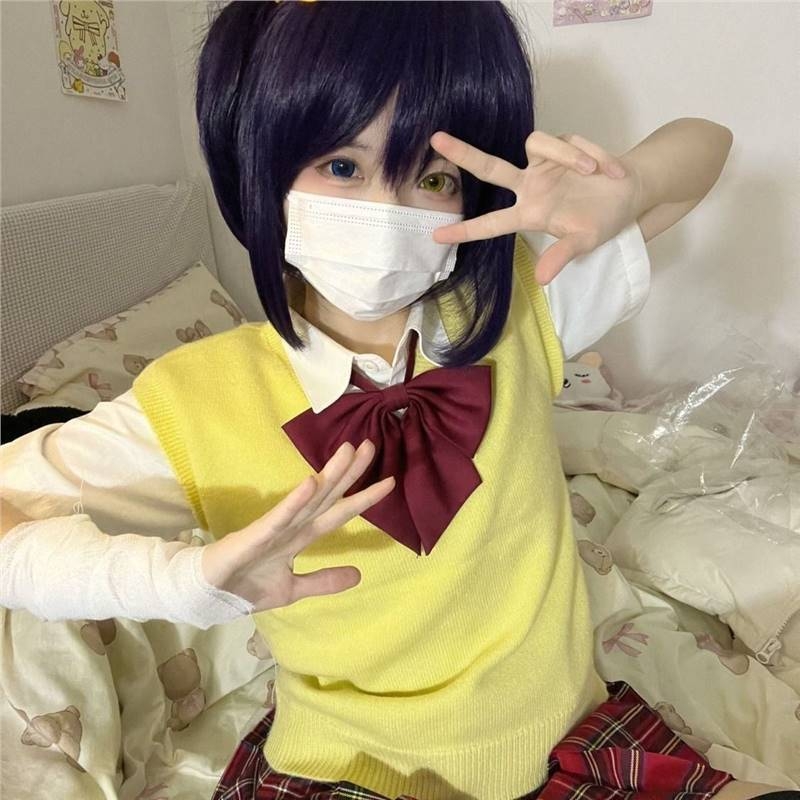 Love, Chunibyo & Other Delusions: Rikka Tōka cosplay – iskolai egyenruha készlet szoknyával