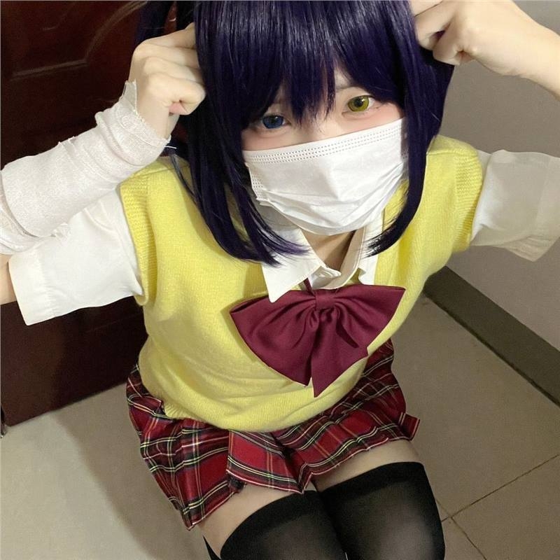 Love, Chunibyo & Other Delusions: Rikka Tōka cosplay – iskolai egyenruha készlet szoknyával