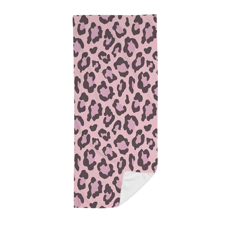 Športový uterák z mikrovlákna s leopardím vzorom, rýchloschnúci, odvádzajúci pot, na beh a tréning, unisex