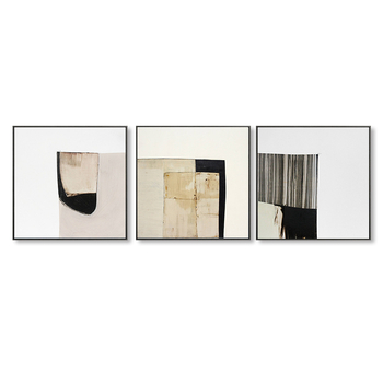 Gyöngéd narratív absztrakt dekoratív festmény modern minimalist stílusban nappalira és étkezőbe