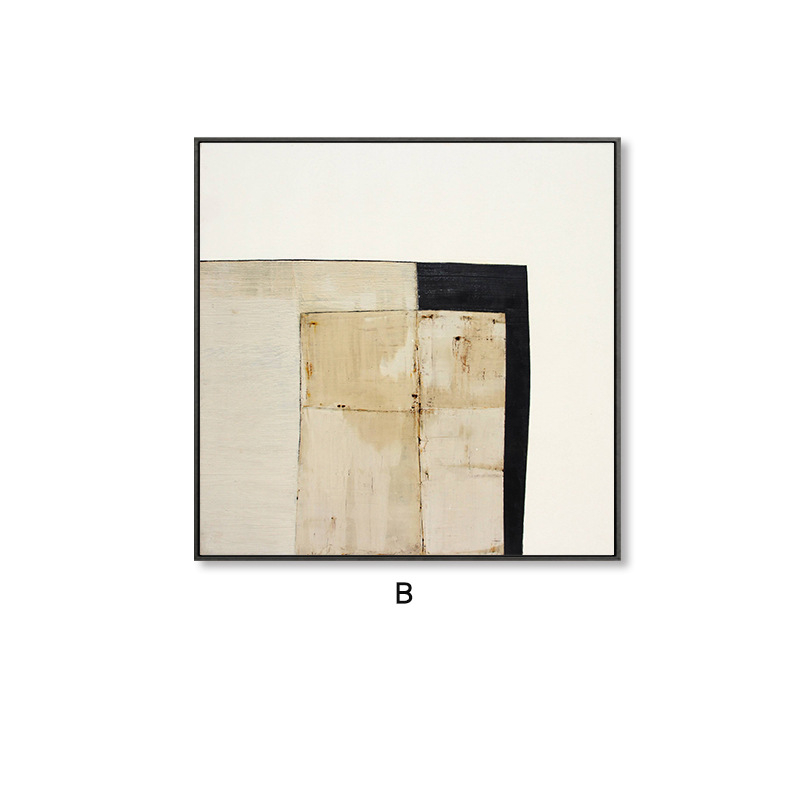 Gyöngéd narratív absztrakt dekoratív festmény modern minimalist stílusban nappalira és étkezőbe