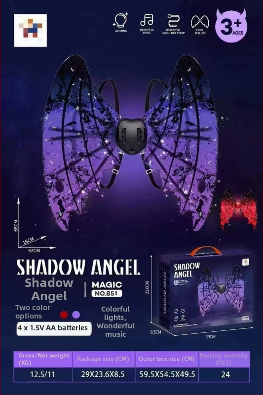 LED svietiace motýlie krídla pre deti – rekvizita na párty a doplnok ku kostýmu