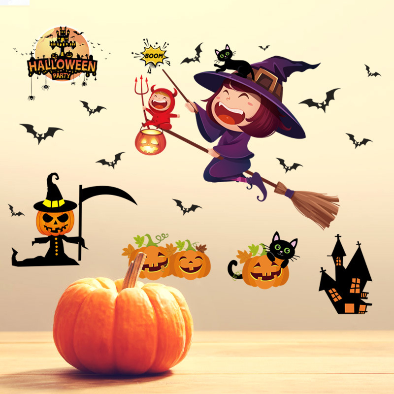 Halloween naljepnice za prozore: dizajni s bundevom, paukom i duhom, uklonjive, pogodne za zabave